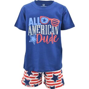 Unique Baby Boys American Dude 4th of July Patriotic Outfit