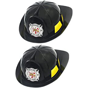 2pcs Child Safety Helmet Childrens Fire Truck Firefighter Childrens Helmet Kids Pretend Playset Hat