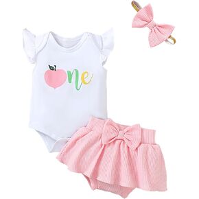 Aslaylme Baby Girl 1st Birthday Outfit First Birthday Clothes One Year Old Birthday Sunflower Skirt Set