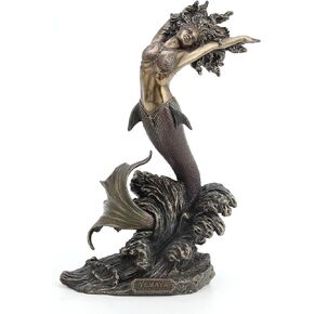 Yemaya - Mother of All and Goddess of The Ocean Figurine, Bronze Color