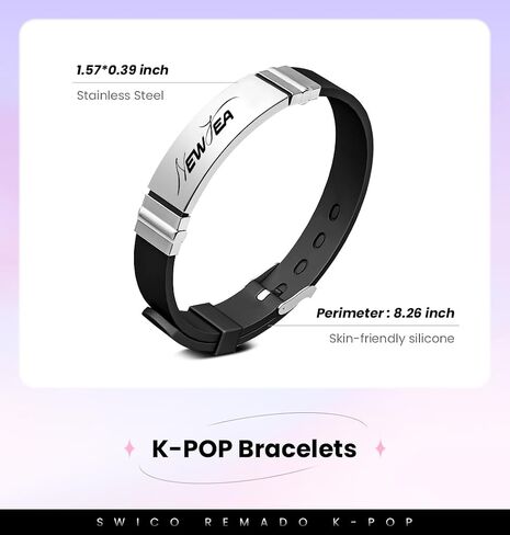 أساور Kpop Merch أساور من السيليكون هدية للأرانب، عبوة من قطعتين in Kuwait