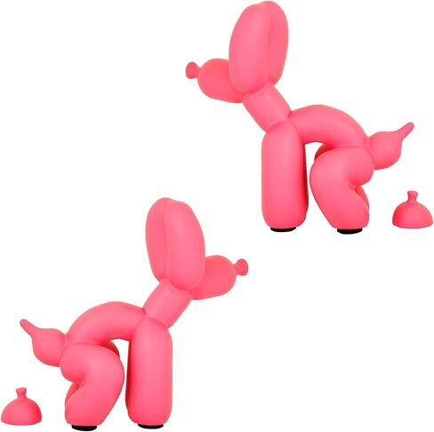 Pooping Balloon Dog Sculpture, Small Animal Statue Home Decor, Modern Decorative, Art Sculpture Modern Desktop Ornament for Office Bedroom Living Room Decor (Shiny Blue, Small) in Saudi Arabia