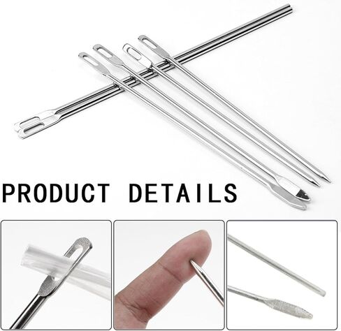 KuuGuu 6 قطع أداة خيط الرباط، أداة استبدال سريعة وسهلة للرباط إبرة معدنية بسيطة إبرة خيط هوديي خيط للبنطلونات الرياضية والسراويل القصيرة والقلنسوة والسترات والسراويل (النمط 3) in Kuwait