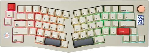 لوحة مفاتيح CIDOO V68 Alice Layout للألعاب المصنوعة من الألومنيوم، لوحة مفاتيح ميكانيكية حشية مع شاشة عرض TFT-LCD، قابلة للبرمجة عبر VIA، لوحة مفاتيح مخصصة BT5.0/2.4 جيجا هرتز/USB-C مع أغطية مفاتيح PBT لنظام Win/Mac in Kuwait