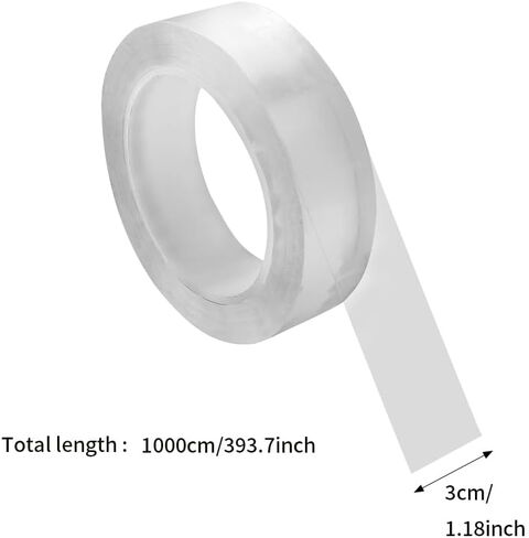 قطعة واحدة من واقي عتبة باب السيارة الشفاف العالمي، شريط مضاد للتصادمات لحافة باب السيارة، واقي عتبة الباب، يناسب معظم السيارات (1000 × 3 سم) in Kuwait