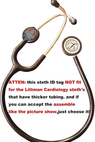 Stethoscope Tag,Steth ID Tag,Nurse Doctor Stethoscope ID Tag and Retractable Badge Reels Set, Stethoscope Charms Accessories and Badge Holder,Set of 2 in Saudi Arabia