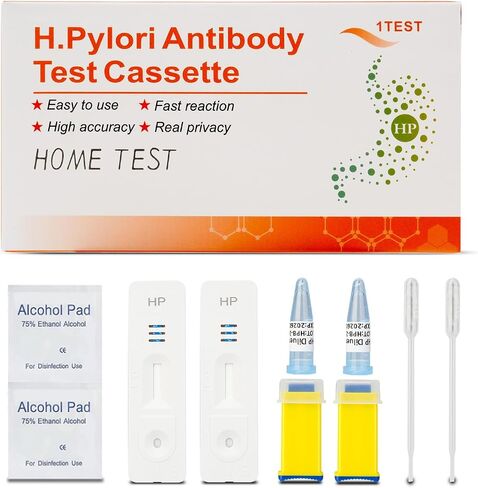 Helicobacter Pylori Test Kits, H. Pylori，h. Pylori Stool (Antibody)10-15 Minutes of Quick Home Testing, The Result is Highly Accurate, Easy to Read and use，Pack of 2 in Saudi Arabia