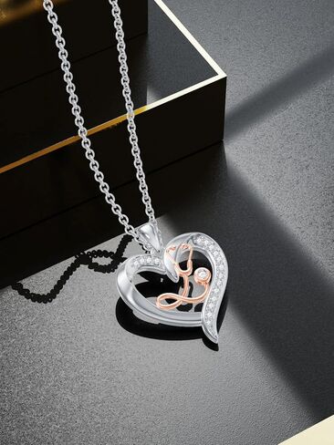 قلادة سماعة الطبيب S925 من الفضة الاسترليني ممرضة الطبيب سماعة الطبيب قلادة على شكل قلب متقاطع مجوهرات التمريض الطب موضوع الهدايا للطبيب ممرضة التخرج الطبي طالب الطب البيطري RN in Kuwait