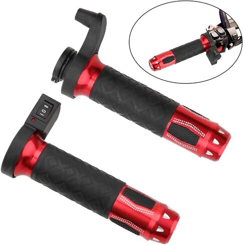 Motorcycle Handlebar Grips 22mm(7/8"), Electric Heated Handlebar Grips, Universal Motorbike Handlebar Grips for Motorcycle, ATV in Saudi Arabia