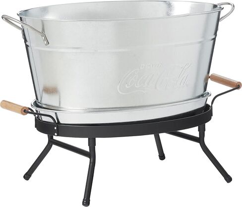 Tablecraft Galvanized Oval Beverage Tub, 5.5 Gallons in Saudi Arabia