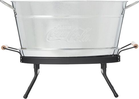 Tablecraft Galvanized Oval Beverage Tub, 5.5 Gallons in Saudi Arabia
