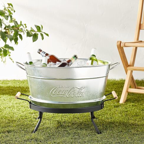 Tablecraft Galvanized Oval Beverage Tub, 5.5 Gallons in Saudi Arabia