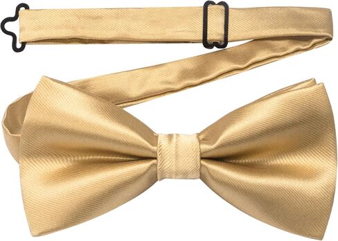 JEMYGINS Mens Solid Color Pre-tied Bow Tie and Pocket Square Cufflink Set in Kuwait