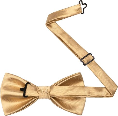 JEMYGINS Mens Solid Color Pre-tied Bow Tie and Pocket Square Cufflink Set in Kuwait