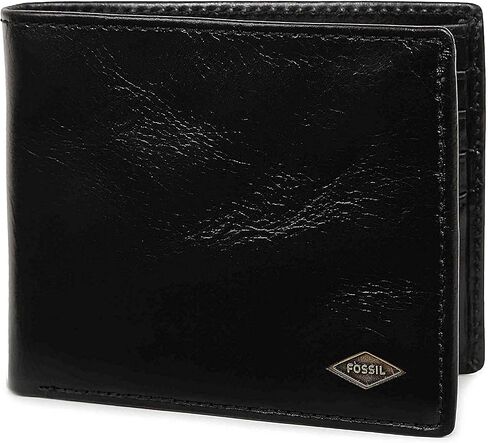 محفظة جلدية ثنائية الطي من Fossil Ryan RFID-Blocking للرجال مع نافذة لبطاقة الهوية in Saudi Arabia