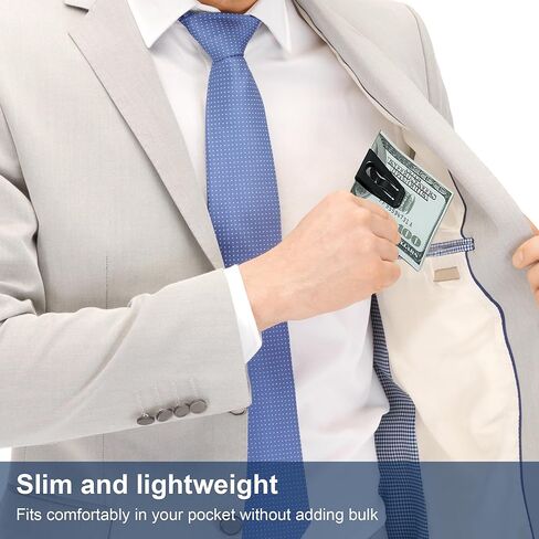 CKLT Creative Metal Money Clip,Handiness Wallet Credit Card Clip,Minimalist Front Pocket Wallet,Ideal Men's Boy's Gift in Kuwait