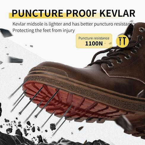 Steel Toe Shoes Lightweight Sneakers Puncture Resistant & Anti-Slip Safety Boots in Kuwait