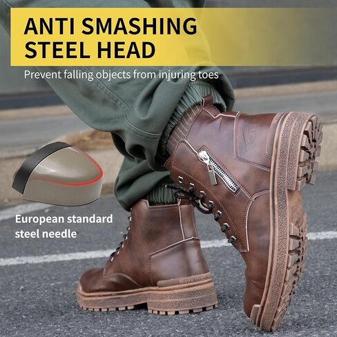 Steel Toe Shoes Lightweight Sneakers Puncture Resistant & Anti-Slip Safety Boots in Kuwait