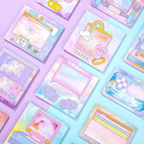 geyee 480 ورقة ملاحظات لاصقة لطيفة kawaii ملاحظة منصات متعة لزجة ملاحظات مذكرة منصات لمكتب kawaii اللوازم المدرسية الألوان المائية ملاحظات لاصقة الكمبيوتر الذاتي عصا ملاحظة 12 أنماط in Saudi Arabia