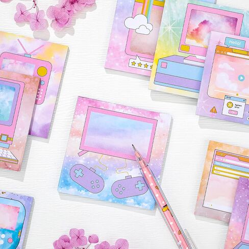 geyee 480 ورقة ملاحظات لاصقة لطيفة kawaii ملاحظة منصات متعة لزجة ملاحظات مذكرة منصات لمكتب kawaii اللوازم المدرسية الألوان المائية ملاحظات لاصقة الكمبيوتر الذاتي عصا ملاحظة 12 أنماط in Saudi Arabia