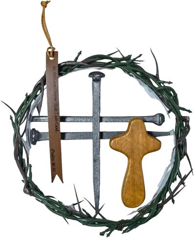Crucifixion Nail Jesus Crown of Thorns Corona de espinas Christian Jesus Cross Bible Bookmark Iron Crown of Thorns Headpiece Crown of Thorns Ring Passion of Christ Crucifixion Nails Roman in Kuwait