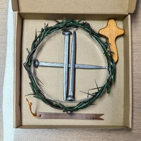 Crucifixion Nail Jesus Crown of Thorns Corona de espinas Christian Jesus Cross Bible Bookmark Iron Crown of Thorns Headpiece Crown of Thorns Ring Passion of Christ Crucifixion Nails Roman in Kuwait