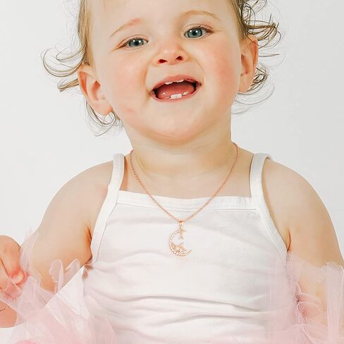 Unicorns Gifts for Girls, Rose Gold/White Gold Plated CZ Unicorn Necklace for Girls Letter Initial Unicorn Necklace Jewelry Unicorn Gifts for Girls Kids Little Girls in Saudi Arabia