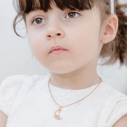 Unicorns Gifts for Girls, Rose Gold/White Gold Plated CZ Unicorn Necklace for Girls Letter Initial Unicorn Necklace Jewelry Unicorn Gifts for Girls Kids Little Girls in Saudi Arabia