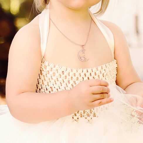 Unicorns Gifts for Girls, Rose Gold/White Gold Plated CZ Unicorn Necklace for Girls Letter Initial Unicorn Necklace Jewelry Unicorn Gifts for Girls Kids Little Girls in Saudi Arabia