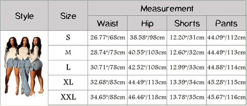 Angsuttc High Waisted Jeans for Women Trendy Detachable Leg Chic Denim Cargo Pants with Pockets in Saudi Arabia