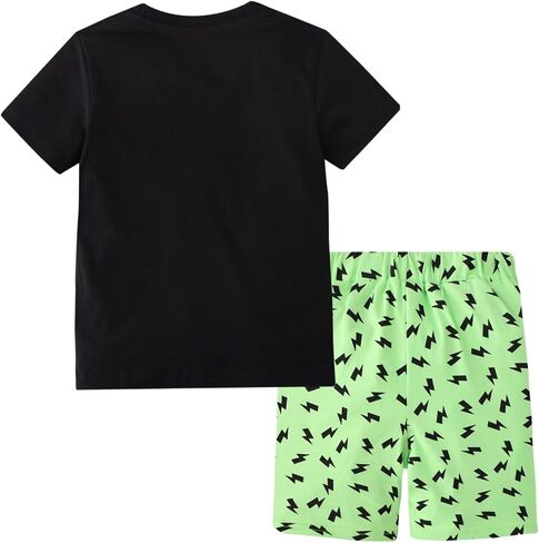 Toddler Boy Clothes Kids Summer Cotton Outfits Shirt Short Sets Size 2-7 in Kuwait