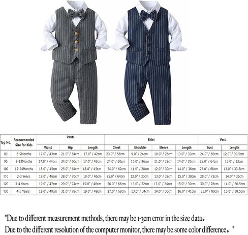 IMEKIS Toddler Baby Boy Christening Outfit Christmas Kids Bowtie Shirt Waistcoat Pants Wedding Holiday Tuxedo Gentleman Suits in Kuwait