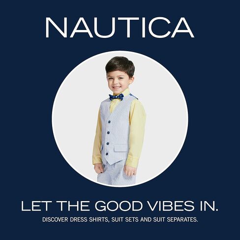 Nautica Baby Boys' 4-Piece Set with Dress Shirt, Vest, Pants, and Tie in Saudi Arabia