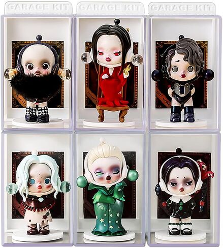 6Pcs Acrylic Display Case for Figures,Clear Display Box with ID Card Slot ,Dustproof Display Cabinet Box for Minifig and Action Figures,Collectibles ,Crystals,Rock,Mini Toys(Green) in Saudi Arabia