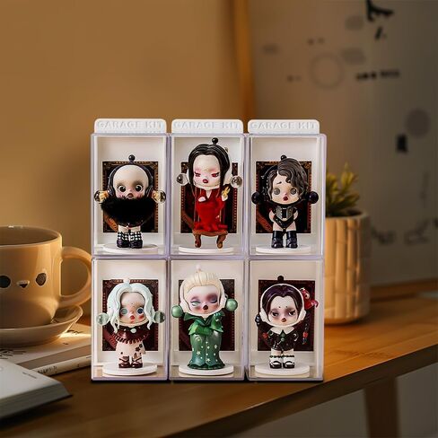 6Pcs Acrylic Display Case for Figures,Clear Display Box with ID Card Slot ,Dustproof Display Cabinet Box for Minifig and Action Figures,Collectibles ,Crystals,Rock,Mini Toys(Green) in Saudi Arabia