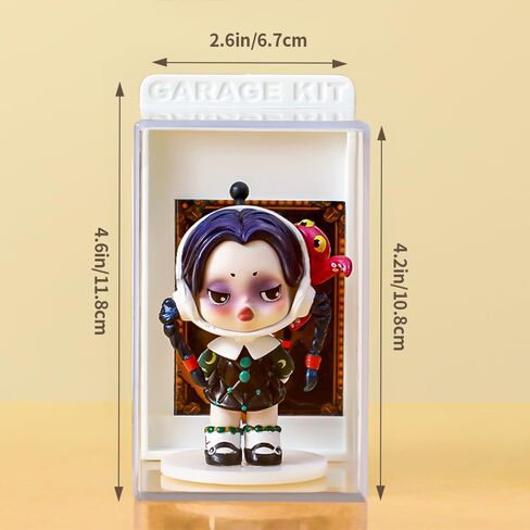 6Pcs Acrylic Display Case for Figures,Clear Display Box with ID Card Slot ,Dustproof Display Cabinet Box for Minifig and Action Figures,Collectibles ,Crystals,Rock,Mini Toys(Green) in Saudi Arabia