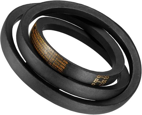 B-55 V-Belts - [55" Pitch Length x 0.63" Width x 0.43"Thickness] B-Section Rubber Drive Belt for Power Transmission Use, Black in Saudi Arabia
