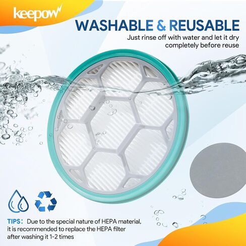 Hepa Filter Sponge Replacement for Neakasa/Neabot P1 Pro Pet Grooming Kit & Vacuum，KEEPOW 2 HEPA Filter & 4 Sponge Filter in Saudi Arabia