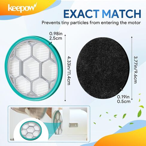 Hepa Filter Sponge Replacement for Neakasa/Neabot P1 Pro Pet Grooming Kit & Vacuum，KEEPOW 2 HEPA Filter & 4 Sponge Filter in Saudi Arabia