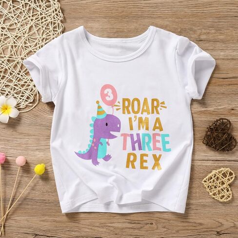 3rd Birthday Shirt Baby Girls Three Year Old Tops Third Birthday T-Shirt Clothes Outfit in Saudi Arabia