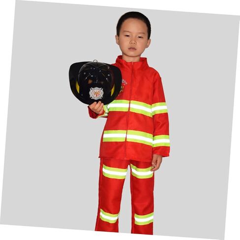 2pcs Child Safety Helmet Childrens Fire Truck Firefighter Childrens Helmet Kids Pretend Playset Hat in Saudi Arabia