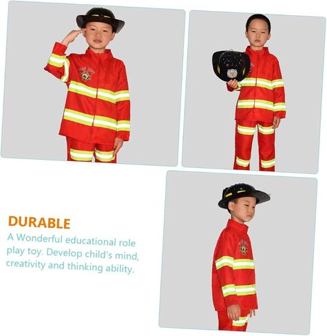 2pcs Child Safety Helmet Childrens Fire Truck Firefighter Childrens Helmet Kids Pretend Playset Hat in Saudi Arabia