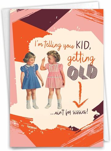 NobleWorks - 1 Funny Birthday Greeting Card - Sassy Bday Card for Women, Stationery Humor - We're Awesome C9310BDG in Kuwait