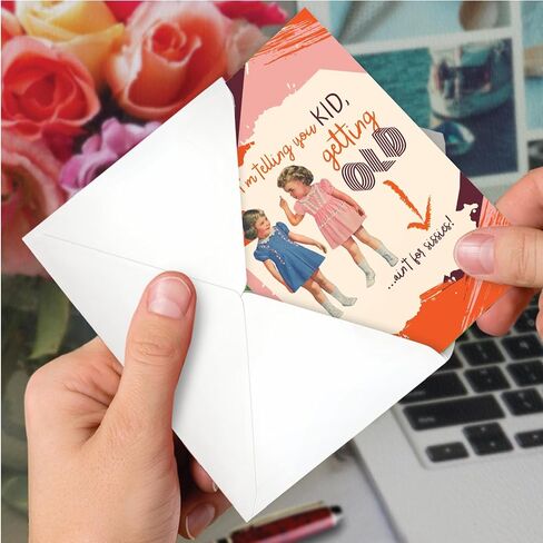 NobleWorks - 1 Funny Birthday Greeting Card - Sassy Bday Card for Women, Stationery Humor - We're Awesome C9310BDG in Kuwait