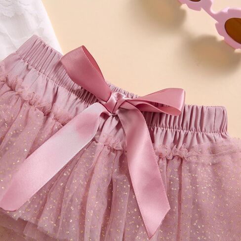 Baby Girls My 1st Birthday Outfits Long Sleeve Floral Lace Romper + Tutu Skirt + Headband Set in Saudi Arabia
