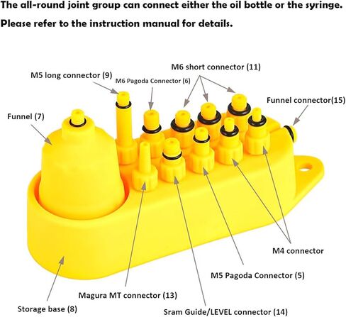 المهنية دراجة الصحن الهيدروليكي الفرامل الزيوت المعدنية عدة تنزف لشيمانو، ماجورا، TEKTRO، SRAM سلسلة أدوات إصلاح الفرامل الدراجة الجبلية in Kuwait