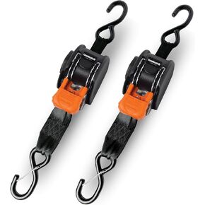 أشرطة سقاطة صغيرة G3 قابلة للسحب من كارجوباكل، قوة كسر 1400 رطل، عرض 2.54 سم × وصول 6 أقدام، أشرطة سقاطة تلقائية للمقطورات، وناقلات الألعاب، والمركبات الرباعية، والدراجات النارية - عبوتان in Kuwait