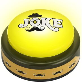 Joke Generator Button Large Joke Button Silly Funny Joke Desk Toy Button Silly Joke Gag Toy Presents Novelty Talking Button Present for Father Best Dad Step Dad Men Daddy Favors