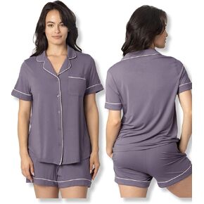 Kindred Bravely Clea Bamboo Classic Short Sleeve Maternity & Nursing Pajama Set