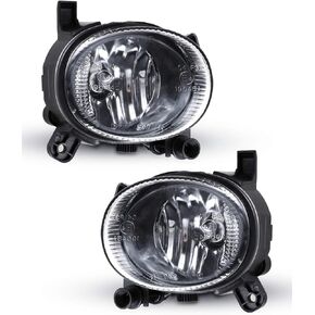 AUTOWIKI OEM Replacement Fog Lights H11 12V 55W Halogen Lamp Clear Lens For 09-12 Audi A4/08-12 A5/S5 /12-15 A6/Audi Allroad 2013-2014/Q3 2015/ for Volkswagen CC 2009-2012 Front Bumper Lamps Kit